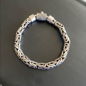 Sterling Silver Bali weave Bracelet